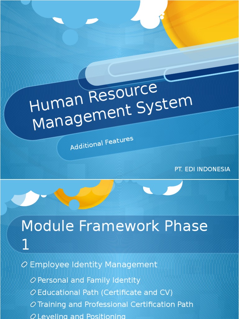 HR Management System Features Overview | PDF