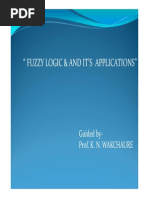 Fuzzy Logic and It's Applications