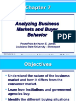 Analyzing Business Markets and Buyer Behavior