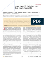 Tunable Visible and Near-IR Emission From Sub-10nm Etched Single-Crystal Si Nanopillars