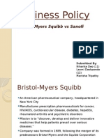 Business Policy: Bristol-Myers Squibb Vs Sanof