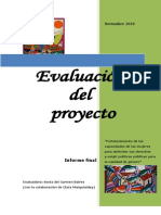 INFORME FINAL “Fortalecimiento de las capacidades de las mujeres para defender sus derechos y exigir políticas públicas para la equidad de género”