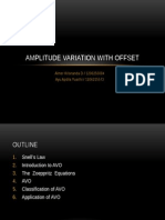 Amplitude Variation With Offset: Almer Krisnanda D / 1206250084 Ayu Apdila Yuarthi / 1206215573