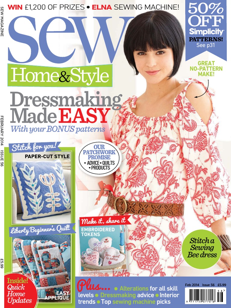 Sew - February 2014 | PDF | Seam (Sewing) | Sewing