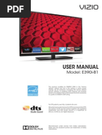 Vizio E390ib1 Manual