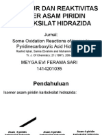 Struktur Dan Reaktivitas Isomer Asam Piridin Karboksilat Hidrazida