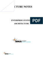 Lecture Notes: Enterprise Systems Architecture