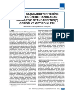 TS 648 Standardi'nin Yeri̇ne Geçmek Üzere Hazirlanan İmo-02/2005 Standardi'nin ( ) Gereği̇ Ve Geti̇rdi̇kleri̇