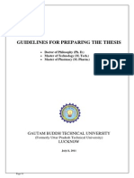 Gbtu Phd Thesis Preparation Manual09072011