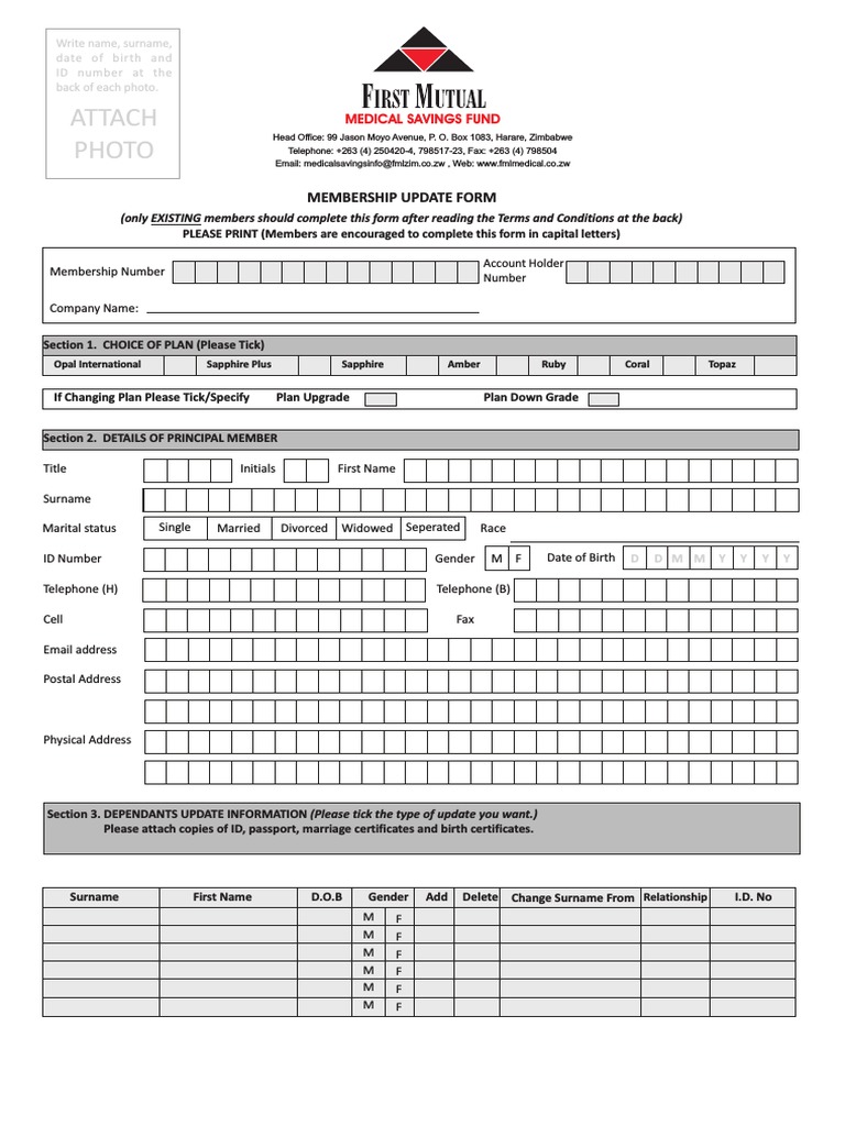 Membership Update Form | PDF | Invoice | Government