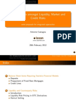 Interrelations Amongst Liquidity, Market and Credit Risks