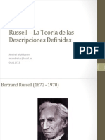 Russell - La Teoria de La Descripciones Definidas