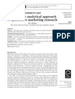 A Discourse Analytical Approach To Qualitative Marketing Research (Skalen, 2010)