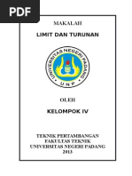 Download Makalah Limit Dan Turunan by Melissa Mueller SN259663185 doc pdf