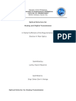 Optical Detectors Analog Digital Transmission