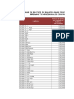 Precios de Venta de Equipos Para Planes Postpago – Noviembre 20141