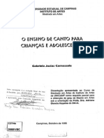 O Ensino de Canto Para Crianças e Adolescentes - Carnassale,GabrielaJosias