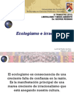 Ecologismo e Irracionalismo