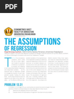 Statistic For Agriculture Studies: The Assumptions of Regression