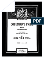 John Phillip Sousa Columbia's Pride - Piano, 4 Hands