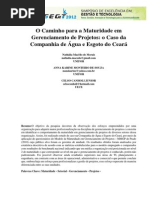 Nível de Maturidade Em Projetos