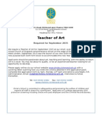 Teacher of Art