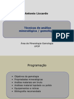 07 - Técnicas Análise Mineralogica Gemologica