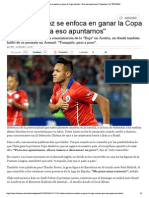 Alexis Sánchez Se Enfoca... - Deportes - LA TERCERA