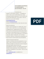 Cadastro de empresas do setor de petróleo e gás no RJ