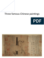 3 Famous Chinese Paintings from Tang, Yuan, and Song Dynasties