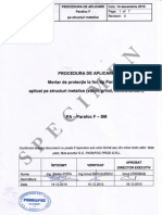 Procedura de Aplicare Pe Structura Metalica-specimen