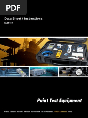 Dust Test Data Sheet Pdf Dust Paint