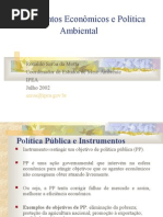 Instrumentos Econômicos e Política Ambiental