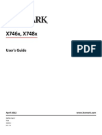Lexmark X746 User Guide PDF