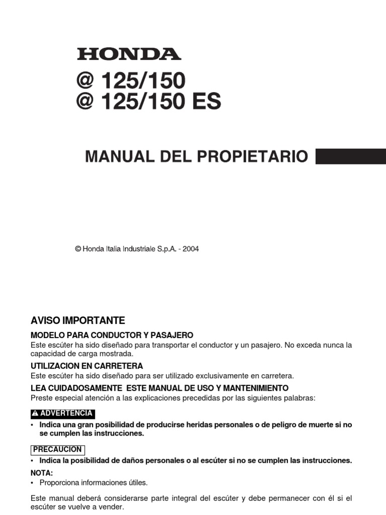 O manual honda