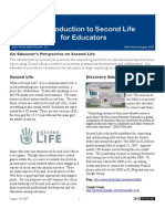 An Introduction To Second Life For Educators