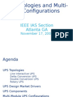 UPS Topologies and Multi-Module Configurations: IEEE IAS Section Atlanta GA