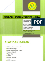 Video Motor Listrik Sederhana