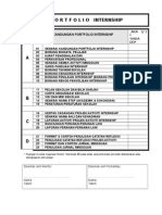 Senarai Kandungan Portfolio Internship