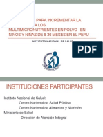 Victor Suarez Estrategias Para Incrementar La Adherencia a Los Multimicronutrientes en Polvo en Ninos y Ninas de 6 36 Meses en El Peru