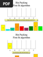 Bin Packing - First Fit Algorithm