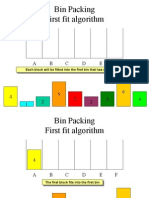 Bin Packing - First Fit Algorithm