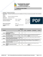 Currículo - Sistemas de Informação (UFSC)