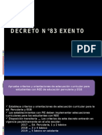 Decreto n°83 exento