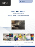 ProCAST Simulation Steps Guide | PDF | Computers