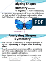 Analyzing Shapes Symmetry Gina Caballero - Math 111