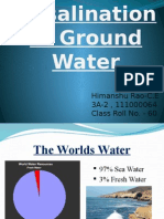 Desalination fo Ground Water
