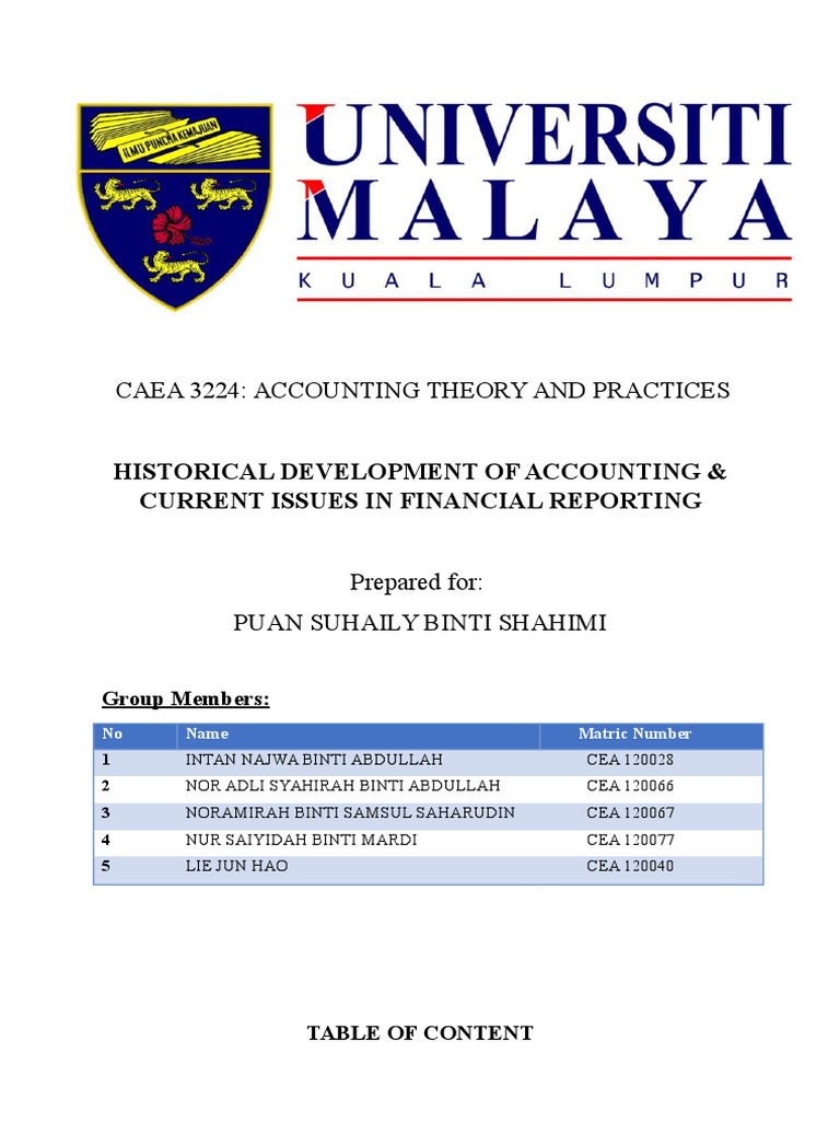Historical Development of Accounting | PDF | Debits And Credits | Fair ...
