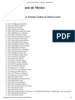 Lista de Presidentes de México