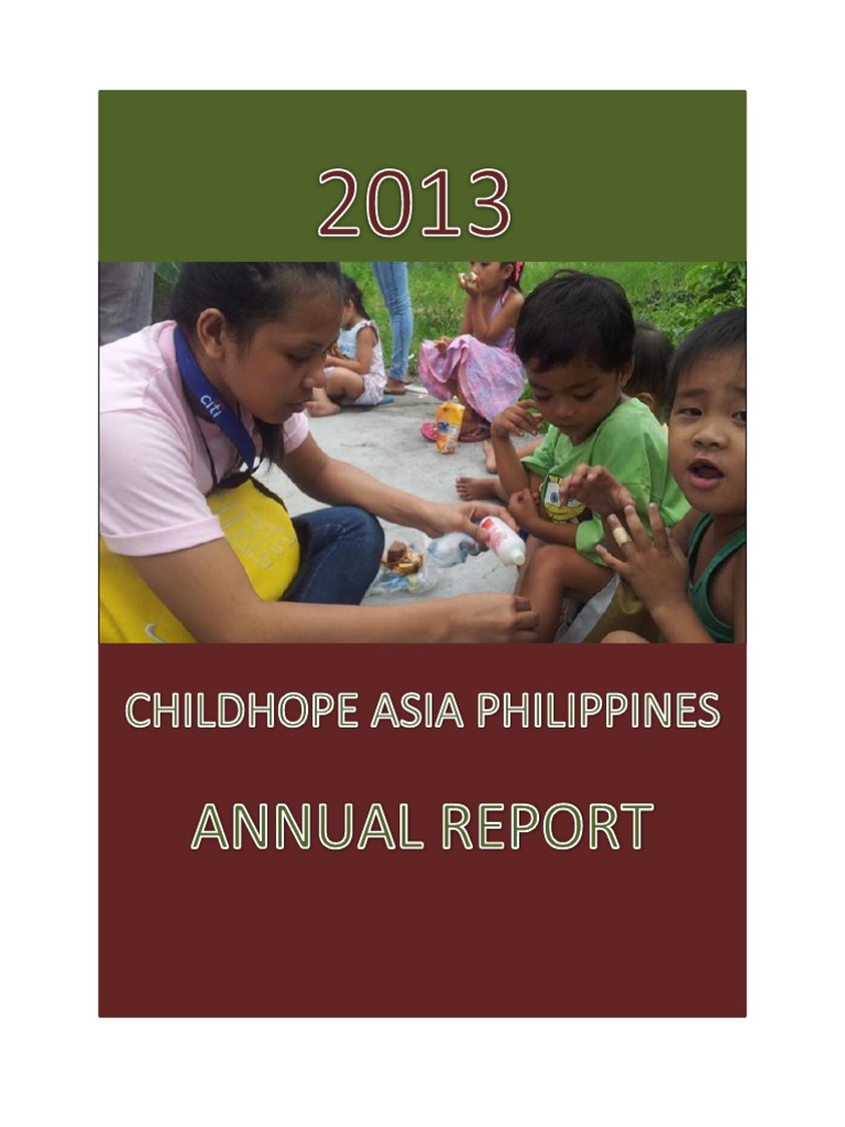 Childhope Asia 2013 Annual Report | PDF | Children's Rights | Psychology